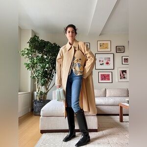 Toteme Black Tall Leather Riding Boots retail $1200